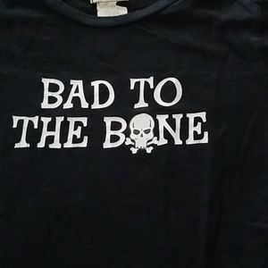 Bad to the bone ladies tank. Small